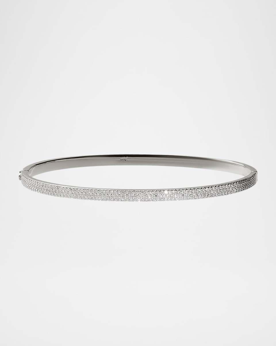 Flawless Vanity Hinge Diamond Bangle